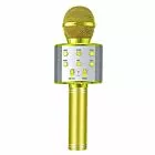 Microfone Bluetooth Infantil - Divertido WS858 - Gold - Mundo Encantado