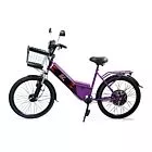 Bicicleta Elétrica - Aro 24 - New Street 800w Lithium - Preta - Plug and Move