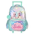 Mochila de Rodinha Infantil - Barbie Sereia Holográfica - Luxcel