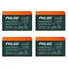 Kit 4 Baterias de Chumbo - 6-DZM-15 - 12v 15ah - Pulse