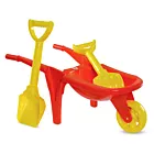 Carriola Infantil com Pá e Rastelo - Vermelho - Dismat