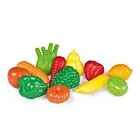 Kit Comidinha Infantil - Frutas e Verduras - 12 Peças - Coloridas - TaTeTi