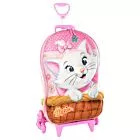 Mochila 3D de Rodinhas Infantil - Disney - Gata Marie - Maxtoy