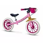 Bicicleta Infantil de Equilíbrio - Aro 12 - Balance Bike Princesas Disney - Nathor