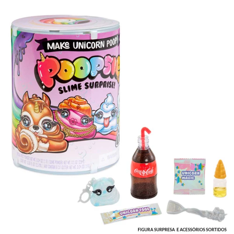Mini Figura Poopsie Slime Surprise Unicorn Poop 10 Surpresas