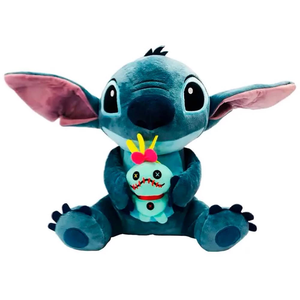 Pelúcia Infantil 33cm Disney Lilo e Stitch Stitch e Scrump
