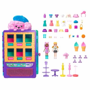 Conjunto Bonecas e Cenário - Polly Pocket - Máquina de Moda Doce - Mattel