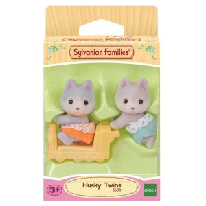 Figuras - Sylvanian Families - Gêmeos Huskys - Epoch