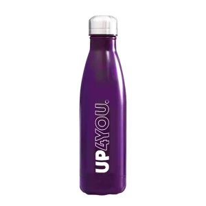 Garrafa Alumínio - 22 cm - 500ml - Up4you - Roxo - Luxcel