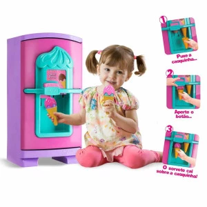 Geladeira Infantil - Sweet Fantasy - Gela Sorvetinho - Cardoso Toys