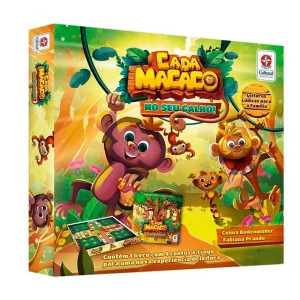 Jogo de Tabuleiro - Livro - 2 em 1 - Cada Macaco no seu Galho! - Estrela