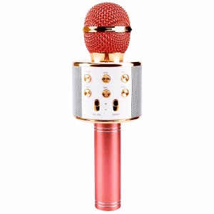 Microfone Bluetooth Infantil - Divertido WS858 - Rose - Mundo Encantado