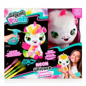 Fun Pelucia Unicornio Neon Para Pintar Airbrush