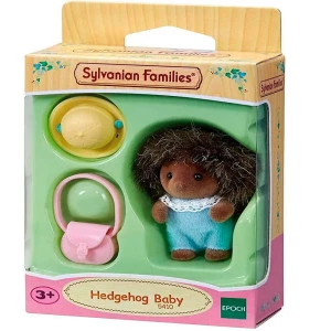 Figura com Acessório - Sylvanian Families - Bebê Porco-Espinho - Epoch