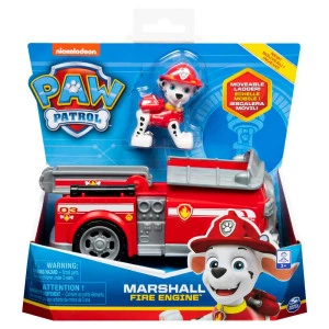 Veículo e Figura - Patrulha Canina - Carro de Bombeiro Marshall - Sunny