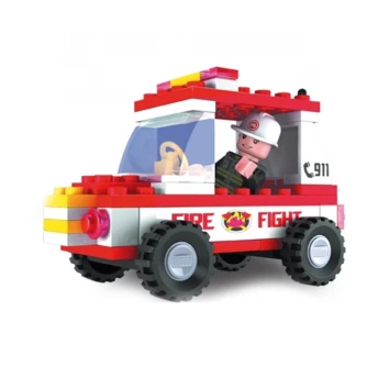 Blocos de Encaixe Bombeiros Viatura - Xalingo