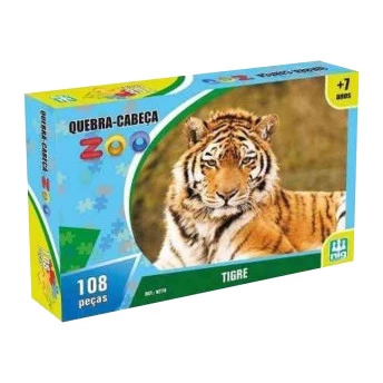 Quebra Cabeça Zoo Tigre - Nig Brinquedos