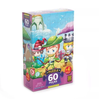 Puzzle 60 Peças Aventureiros - Grow