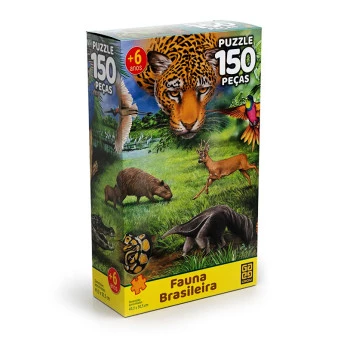 Puzzle 150 Peças Fauna Brasileira - Grow