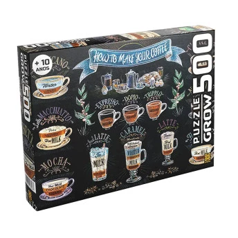 Puzzle 500 peças Café Gourmet - Grow