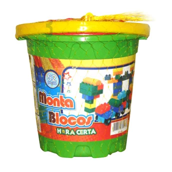 Monta Blocos Hora Certa 52 Peças - NIG Brinquedos