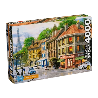 Quebra-Cabeça –  PUZZLES 4000 PEÇAS – RUAS DE PARIS- Grow