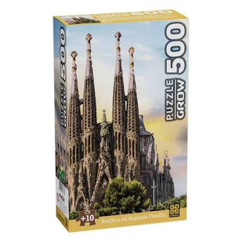 Quebra-Cabeça - 500 Peças – Basílica da Sagrada Família - Grow