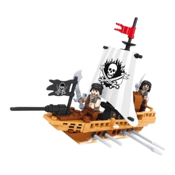 Blocos de Montar - Piratas - Navio de Batalha - 100 Peças - Xalingo 