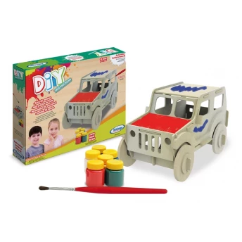 Quebra-cabeça Carrinho Para Pintura 3D - Xalingo