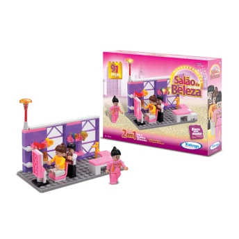 Blocos De Montar Salão de Beleza 91 Peças - Xalingo