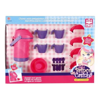 Kit Infantil - Eu Brinco de Casinha - Café com Bolinho - Nig Brinquedos