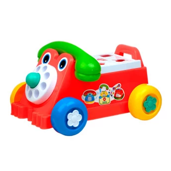 Carrinho com Encaixe de Formas - Rivaphone Didático - Colorido - TaTeTi