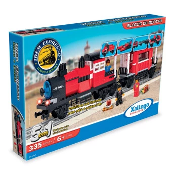 Blocos de Montar Trem Expresso - Xalingo