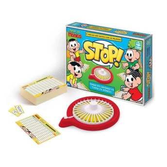 Jogo Infantil - Stop - Turma da Mônica - Nig Brinquedos