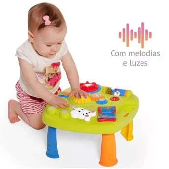 Mesinha Didática com Luz e Som - Music Table - TaTeTi