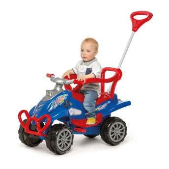 Carrinho de Passeio e Pedal - Cross Turbo - Azul - Calesita