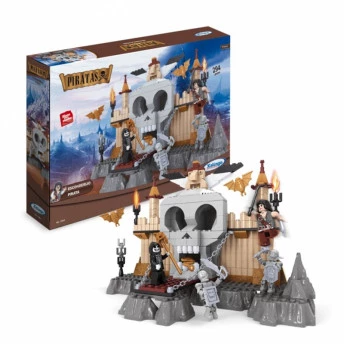Blocos de Montar - Esconderijo Pirata - 294 Peças - Xalingo.