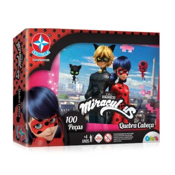 Quebra Cabeça Ladybug 100 Peças - Estrela