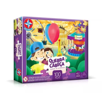 Quebra-Cabeça - 100 Peças - Parque de Diversões - Estrela