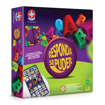 Jogo de Tabuleiro Infantil - Responda Se Puder - Estrela