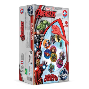 Jogo Tapa Certo Avengers - Estrela