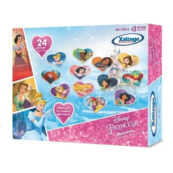 Jogo da Memória Princesas Disney - 24 Peças - Xalingo