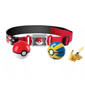 Pokémon Cinto Clip Pokébola e Ultraball Azul Pikachu - Sunny