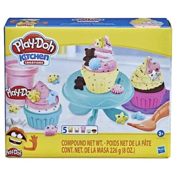 Massa de Modelar - Play-Doh Kitchen Creations – Cupcakes Coloridos - Hasbro