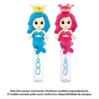 Lançador de Bolha de Sabão - Mania de Bolha Sereia - Sortido - DM Toys