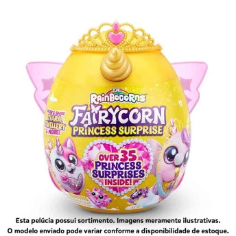 Pelúcia Surpresa - Rainbocorns Fairycorn - Princess Suprise - Fun Divirta-se