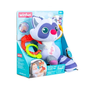 Pelúcia Infantil - Dance e Balance Amigo Guaxinim - Winfun