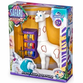Figura de Pintar - Safari Pintura - Girafa - Adijomar
