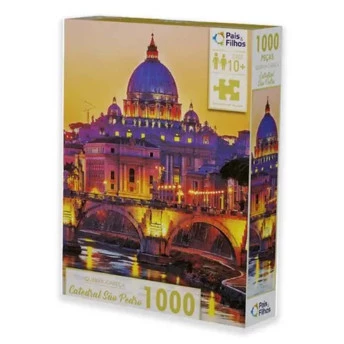 Quebra-Cabeça - 1000 Peças - Catedral de São Pedro - Pais & Filhos