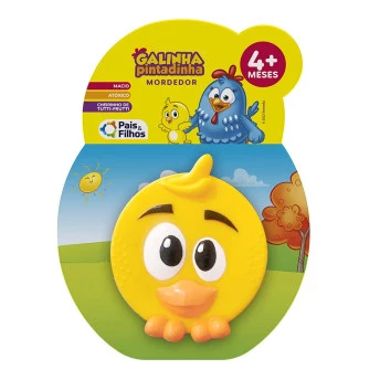 Mordedor para Bebê - Galinha Pintadinha - Pintinho - Pais e Filhos